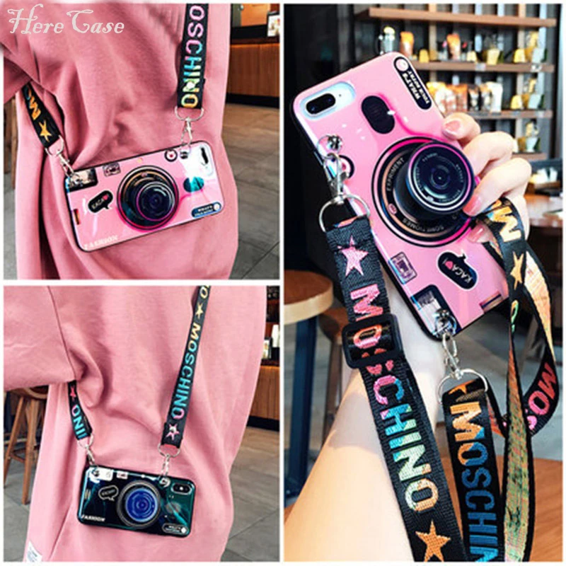 Силиконовый чехол-подставка с ремешком для Xiaomi Redmi Note 9 9S 9A 8T 8 7 10 10T Pro Lite | Мобильные