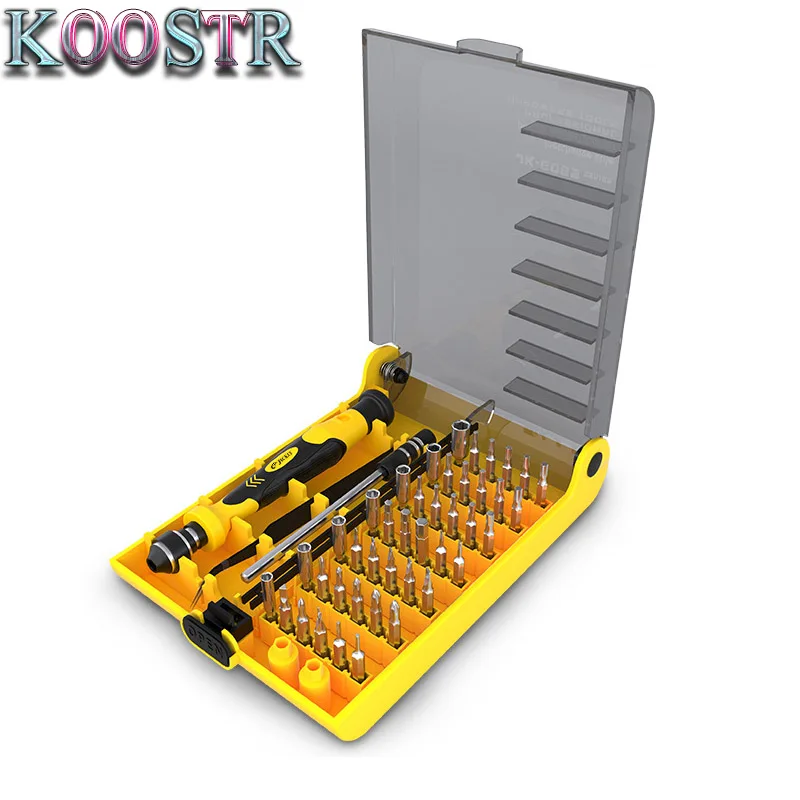 Оригинальная искусственная отвертка 45 в 1 набор ручных инструментов отверток