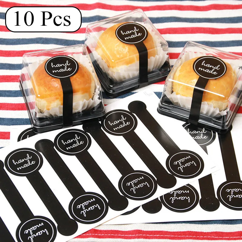 80 шт. уплотнительные этикетки наклейки черные спасибо клейкие полосы ручной