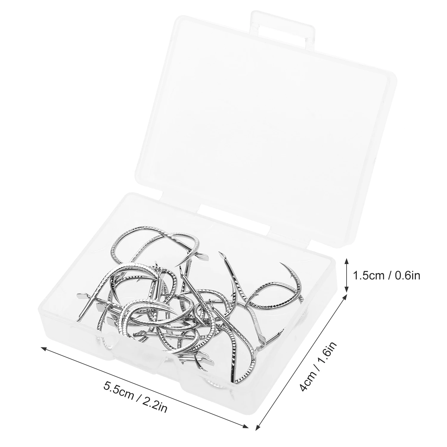 Рыболовные крючки из высокоуглеродистой стали 20 шт./лот принадлежности для ловли