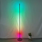 Светодиодный ная угловая напольная лампа, 80120 см, разноцветный RGB светильник с дистанционным управлением, несколько режимов, для гостиной, Декор, освесветильник, стоячая лампа