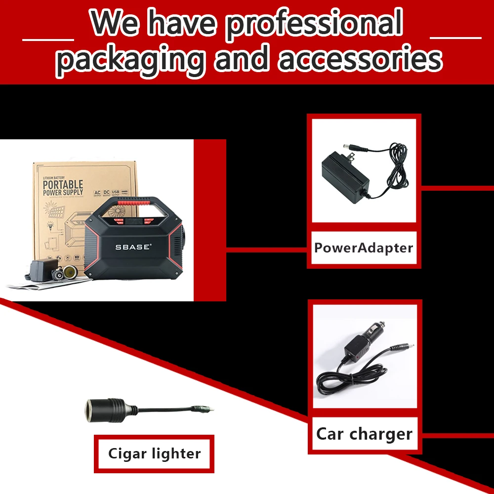 

42000mah 110V/220V AC Output Continuous Mobile Power Station Solar Generator With Safety Protection