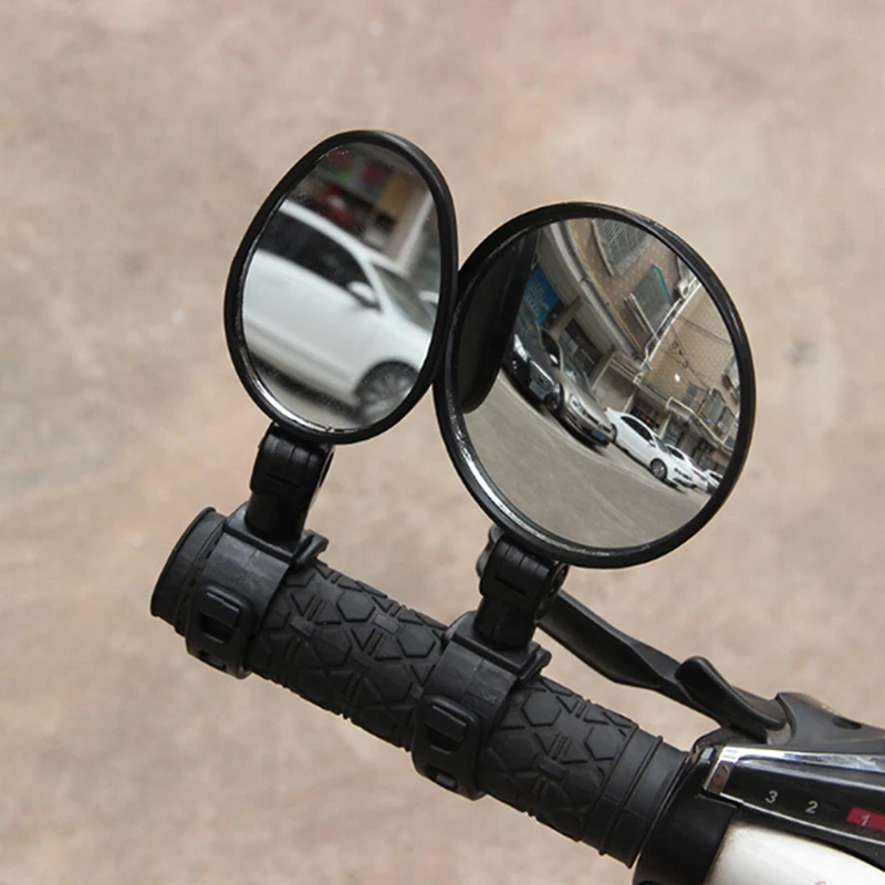 

2 шт велосипед Зеркало заднего вида s руль зеркала заднего вида горный велосипед MTB велосипед силиконовой ручкой Зеркало заднего вида 70*50 мм