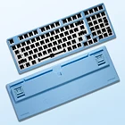 TOM980 RGB механическая клавиатура Type-c, горячая замена, печатная плата, алюминиевая разделительная пластина, разноцветный пластиковый чехол для рукоделия
