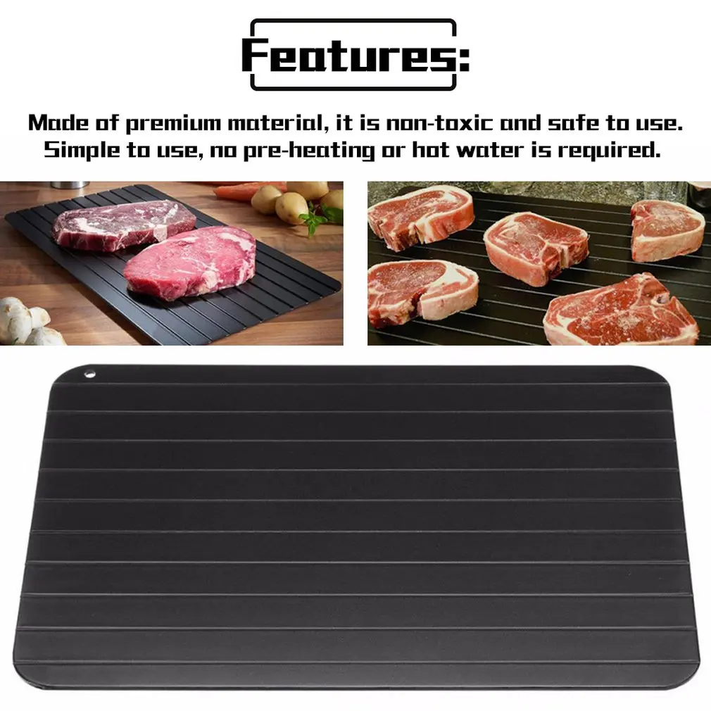 Лоток для размораживания оттепель быстрый нагрев лоток замораживания мяса