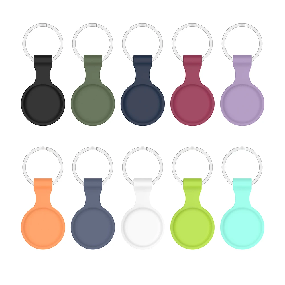 

Жидкий силиконовый защитный чехол для airтеги для Apple Locator Tracker Anti-Lost Device Keychain Protector Cover Чехол