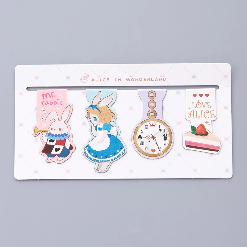 Милые Креативные Мультяшные магнитные закладки маркеры для книг канцелярские