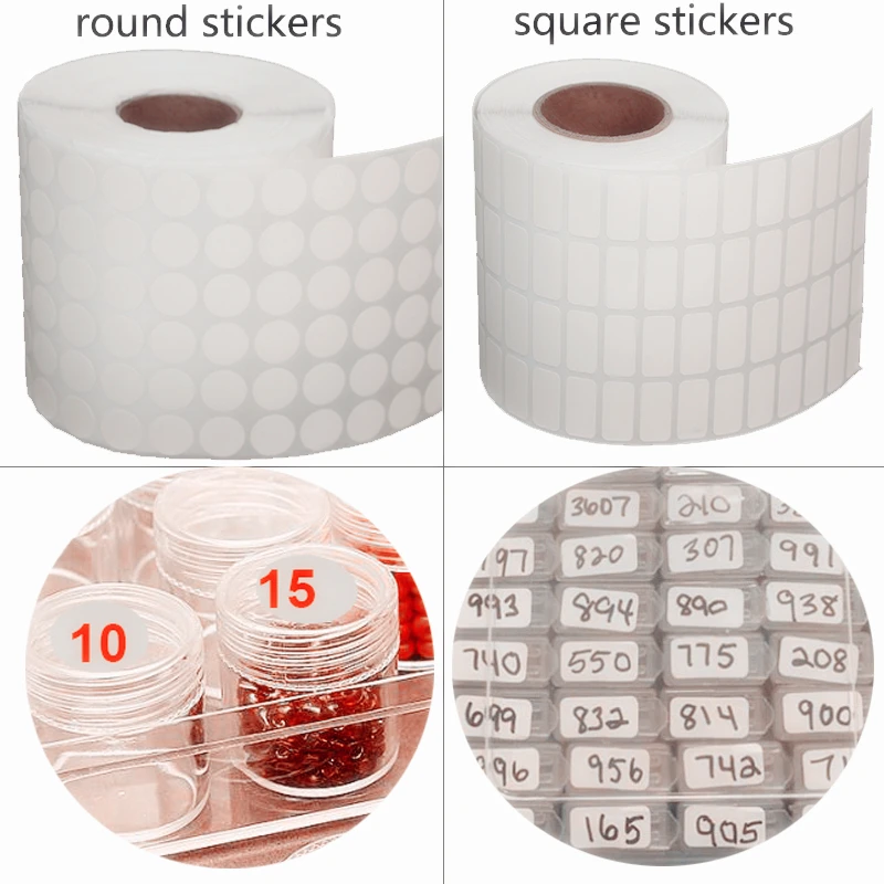 

1000/500pcs Diamond Classification Storage boxs sticker Distinguish Label Stickers Diamond Painting Accessories Embroidery Tools