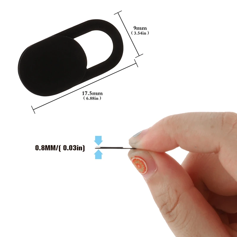 

6Pcs/set Ultra Thin Lens WebCam Cover Shutter Slider Plastic Camera Cover For Ipad Phone PC Laptop Lens Privacy Sticker