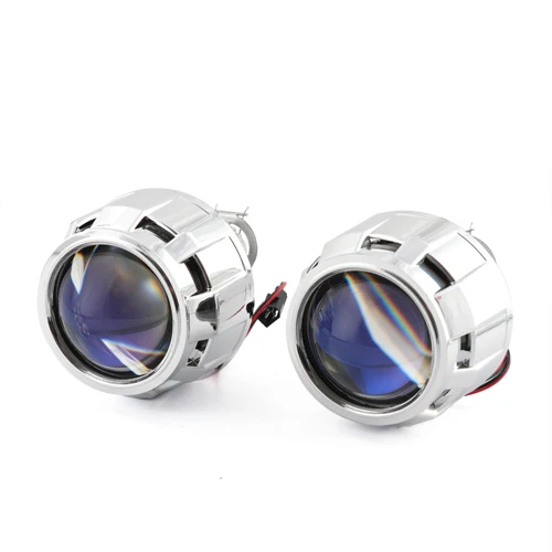 Blue with Gatling RONAN 2,5 ''Ver8. 1 с синим покрытием би ксенон HID мини-проектор объектив H1 Автомобильная фара H4 H7 базовое переходное кольцо автомобильный Стайлинг модификация - Цвет: Blue with Gatling