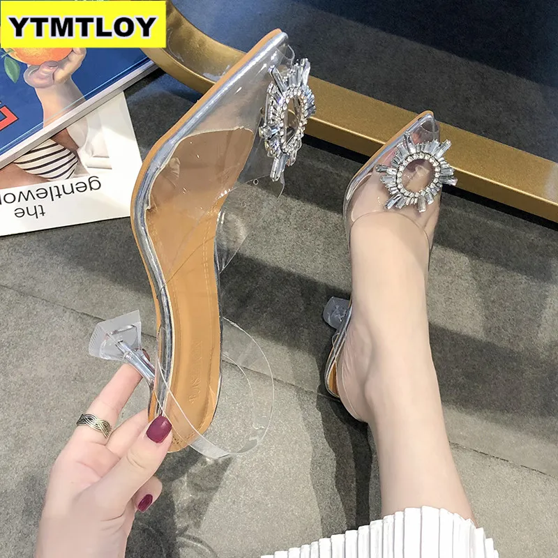 Fashion Womens Pumps Work Shoes High Heels Comfortable Pointed Toe Spike Heels Summer Casual Sexy Green Heels Transparent