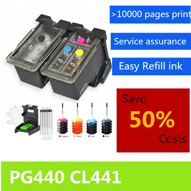 Pg 440 cl 441 совместимый для canon PG-440 перезаправляемый картридж canon PIXMA MG3540 MG3140 MG2140 MG4140 MG4240 MG2240 MG3640 MX374
