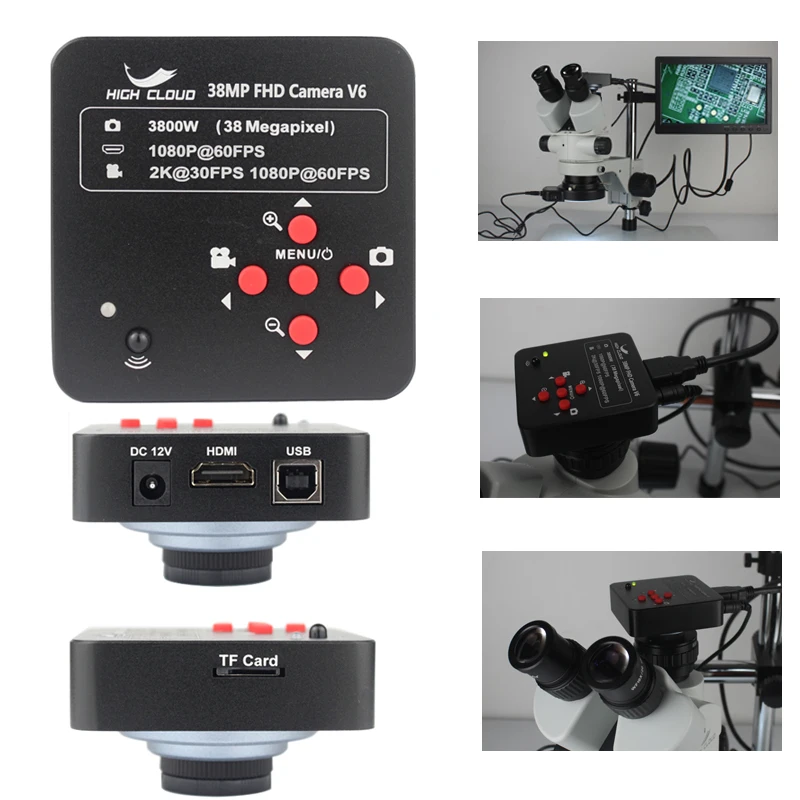 Цифровая камера для микроскопа 38 МП 14 16 Мп HDMI USB C-крепление промышленной