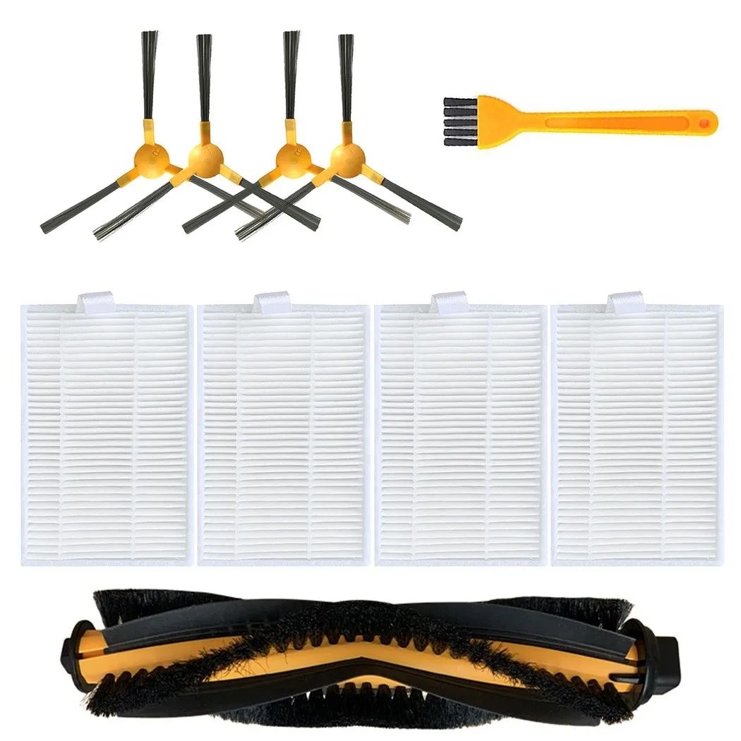 

Suitable For MoosooRT30 RT40 RT50 Sweeper Accessories Main Brush*1+side Brush*4+filter*4 For Household Kitchen Cleaning