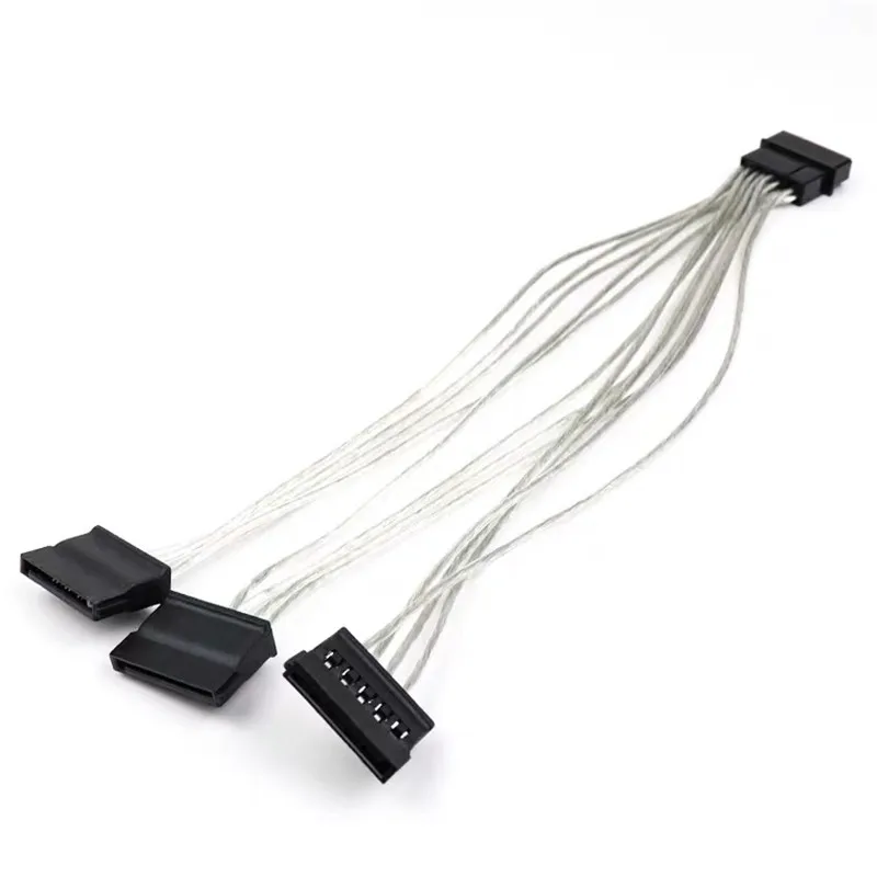 

4 Pin Male to sata Female Power Supply Adapte cable CPU extension cord Tinned copper wire Support high-power graphics card