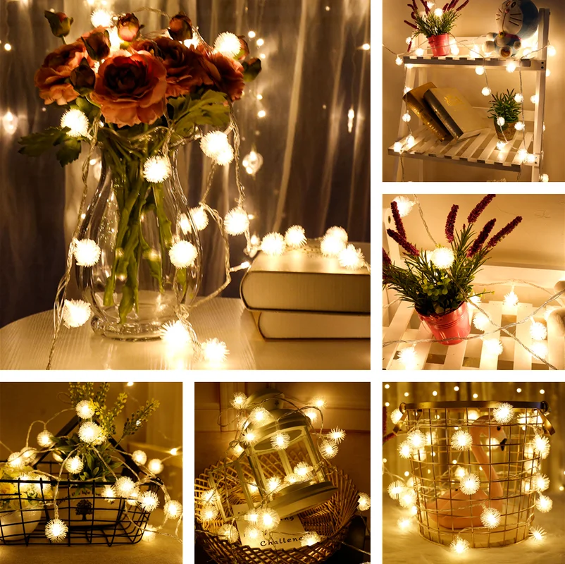 

Christmas Lights Led Dandelion Fairy Light Garland Light Christmas Decoration Battery-powered Garden Decoration Outdoor Navidad
