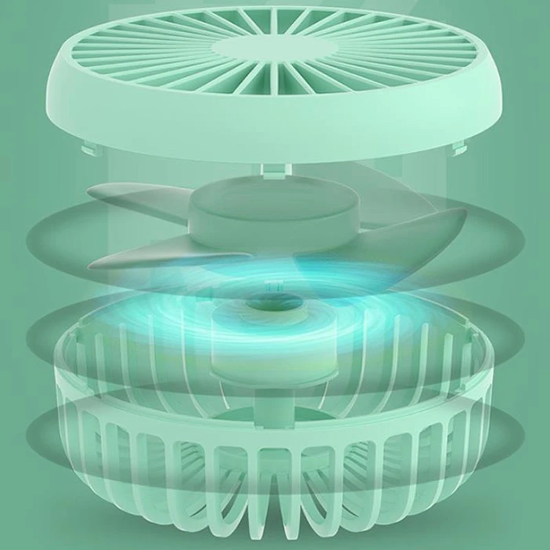 

Hanging Neck Fan USB Rechargeable Handheld Fan Mini Portable Flexible Fan Endurance 6 Hours Air Cooler