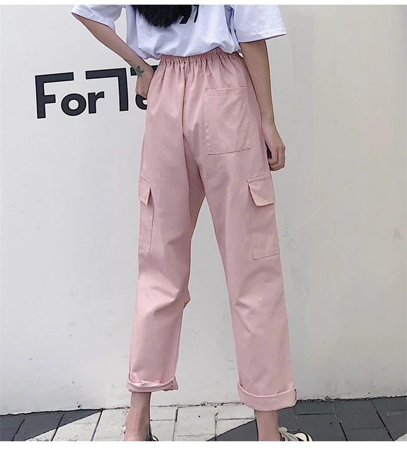 Shellsuning/комбинезон с буквенным принтом штаны Женская свободная уличная одежда