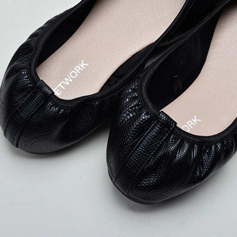 Summer Women's Shoes Genuine Leather Soft Shoes Butterfly-Knot Bowtie Casual Shoes Ballet Flats Round Toe Fashion Size 36-31