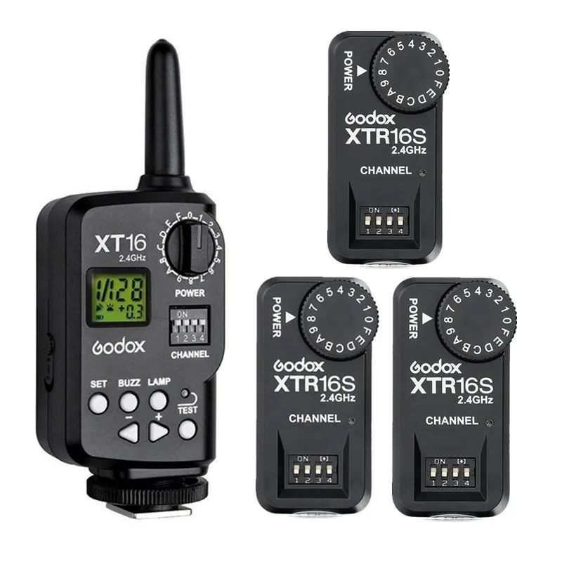 Godox XT 16S 2 4G беспроводной пульт дистанционного управления вспышкой триггер + XTR 16
