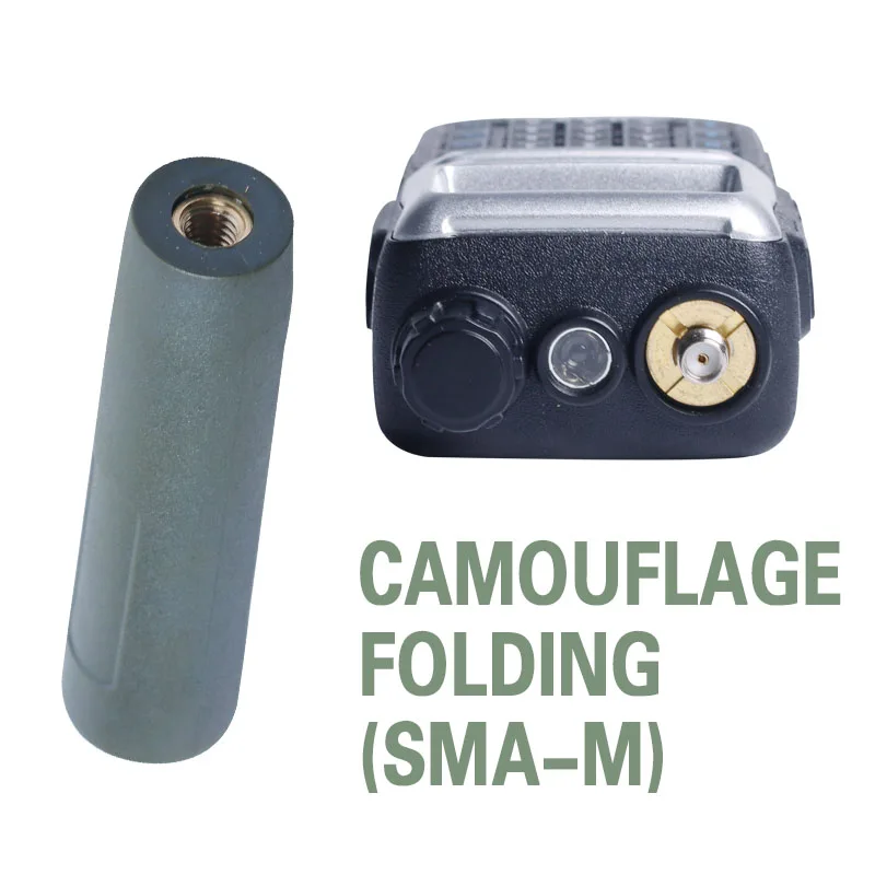 

camouflage CS-153 Tactical Antenna Foldable SMA-Female VHF UHF 144/430Mhz For YAESU VX-3R TONGFA UV-985 Ham Radio walkie talkie