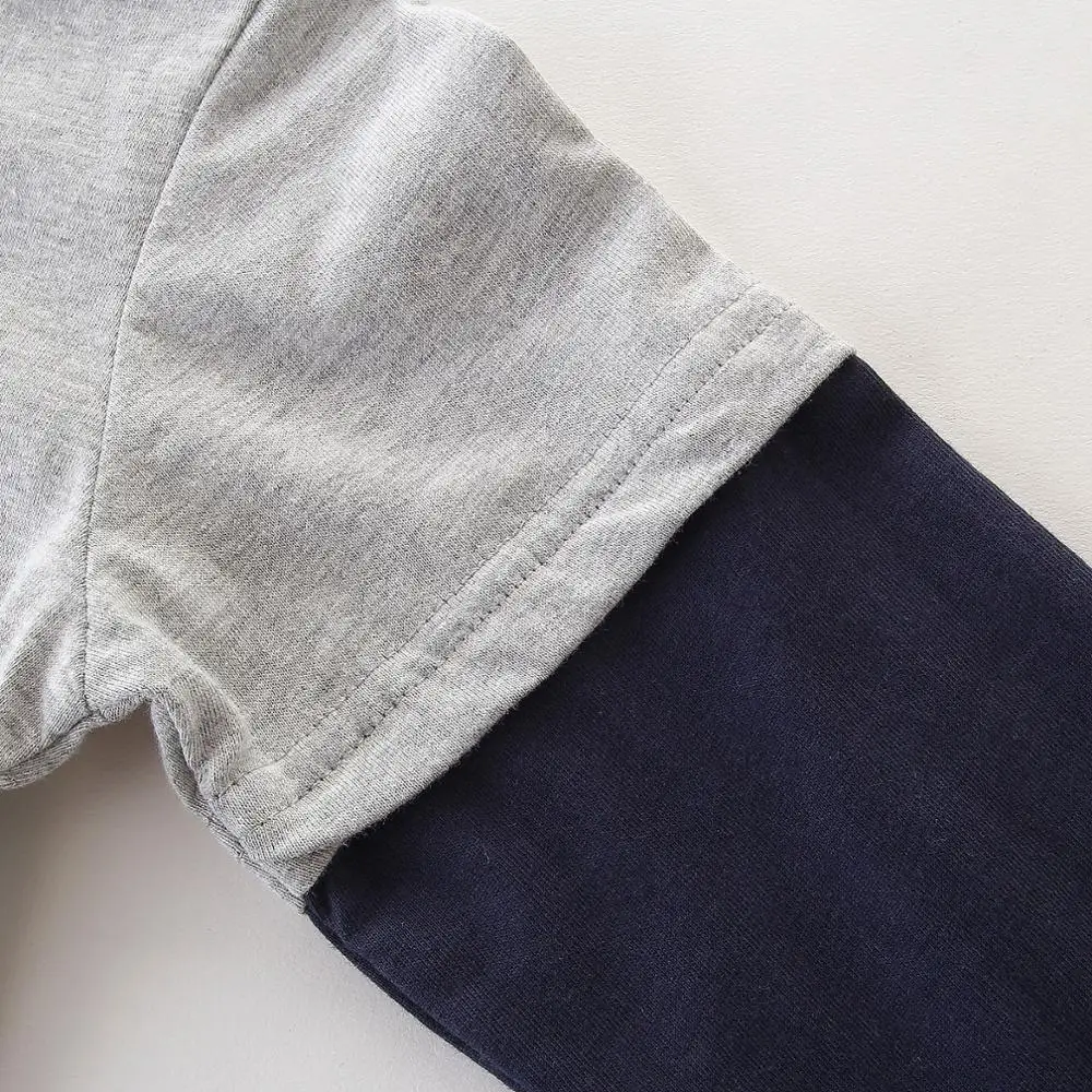 SAILEROAD Экскаватор Вышивка для мальчиков Футболки с длинным рукавом 2019 Новые