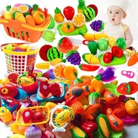 kitchen girl toys pretend play plastic food toy cutting fruit vegetable kitchen set children toys for kids educational toys