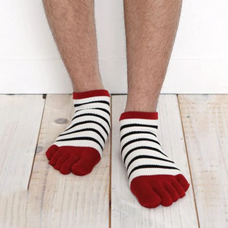 2 пары летних носков мужская и женская одежда Полосатые Носки с рисунком пять