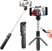 universal 3 in 1 wireless bluetooth selfie stick extendable monopod foldable tripod with remote phone holder for ios android