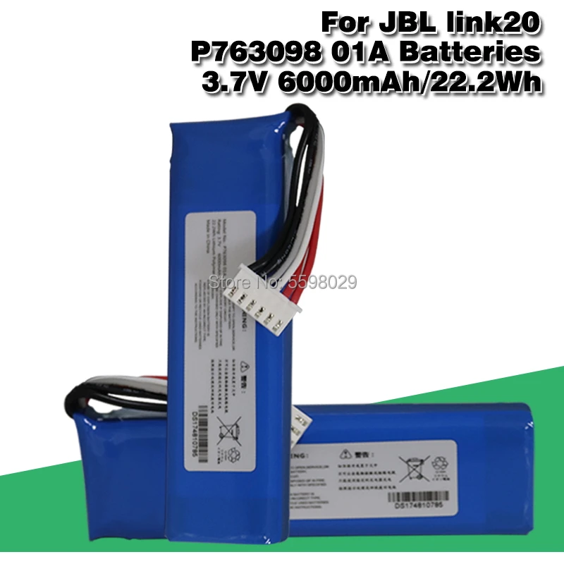 P76309801A P763098 01A для беспроводного Bluetooth динамика JBL link 20 Аккумулятор 3 7 в 6000 мАч |