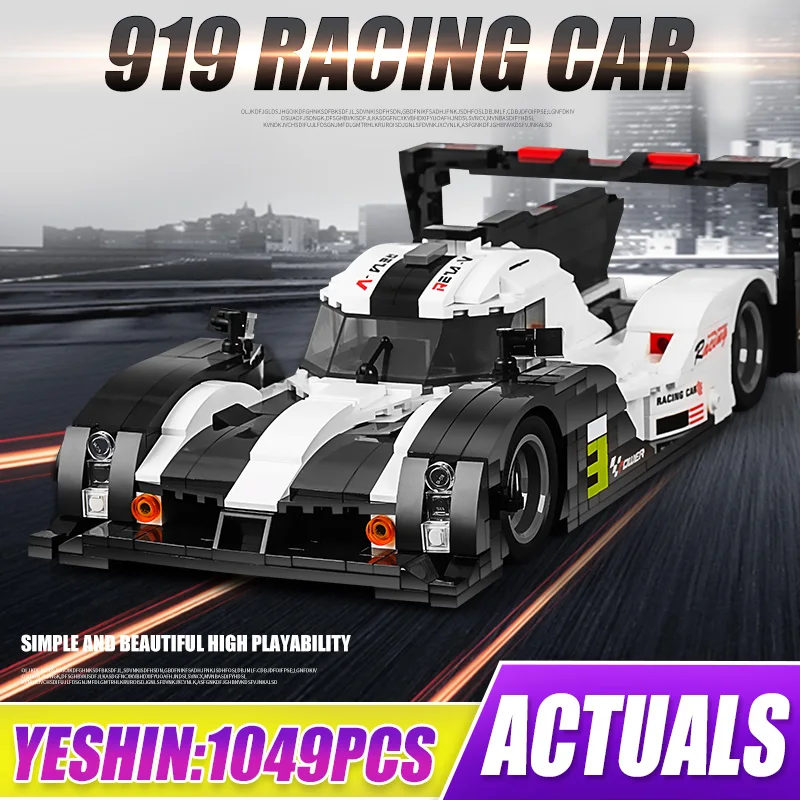 Высокотехнологичные автомобили MOULD KING 10002 игрушки 919 модель супер гоночного