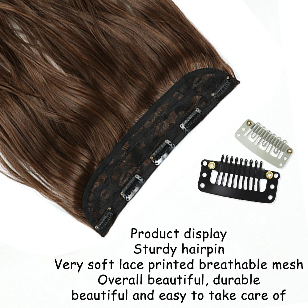 Длинные волнистые прически синтетические удлинители волос с 5 зажимами 22 дюйма