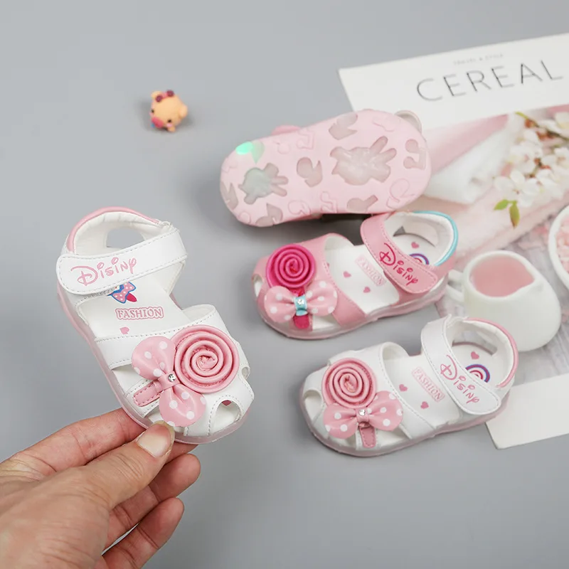 Сандалии детские дышащие мягкая подошва летняя обувь для начинающих ходить
