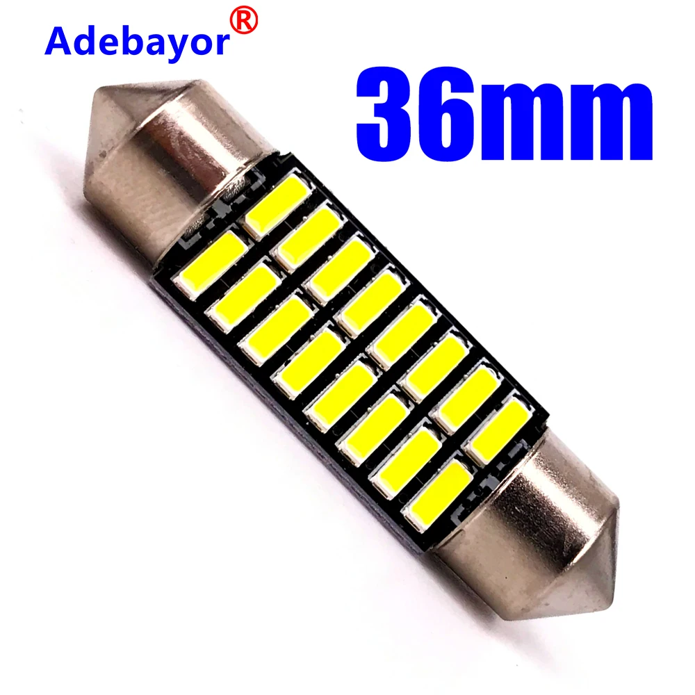 1 шт. гирлянда 36 мм Купольные лампы C5W Led 4014 16 SMD светодиодов лампа для чтения разные