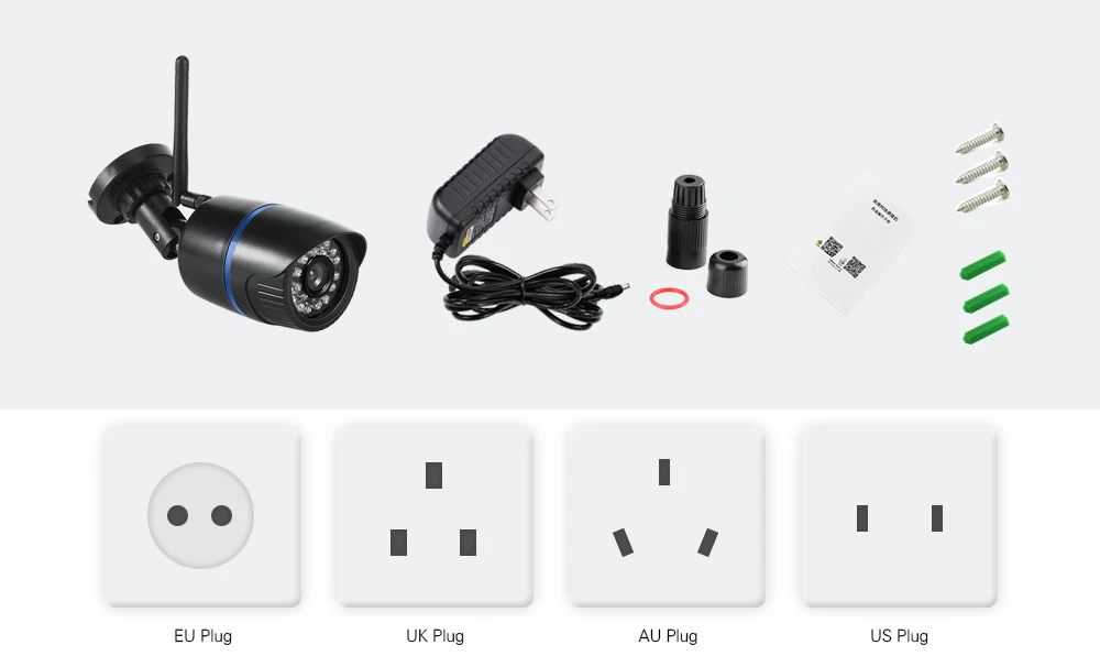 USAFEQLO аудио запись HD 1080P Wifi IP камера P2P CCTV видеонаблюдения с Micro SD/TF слотом для карт