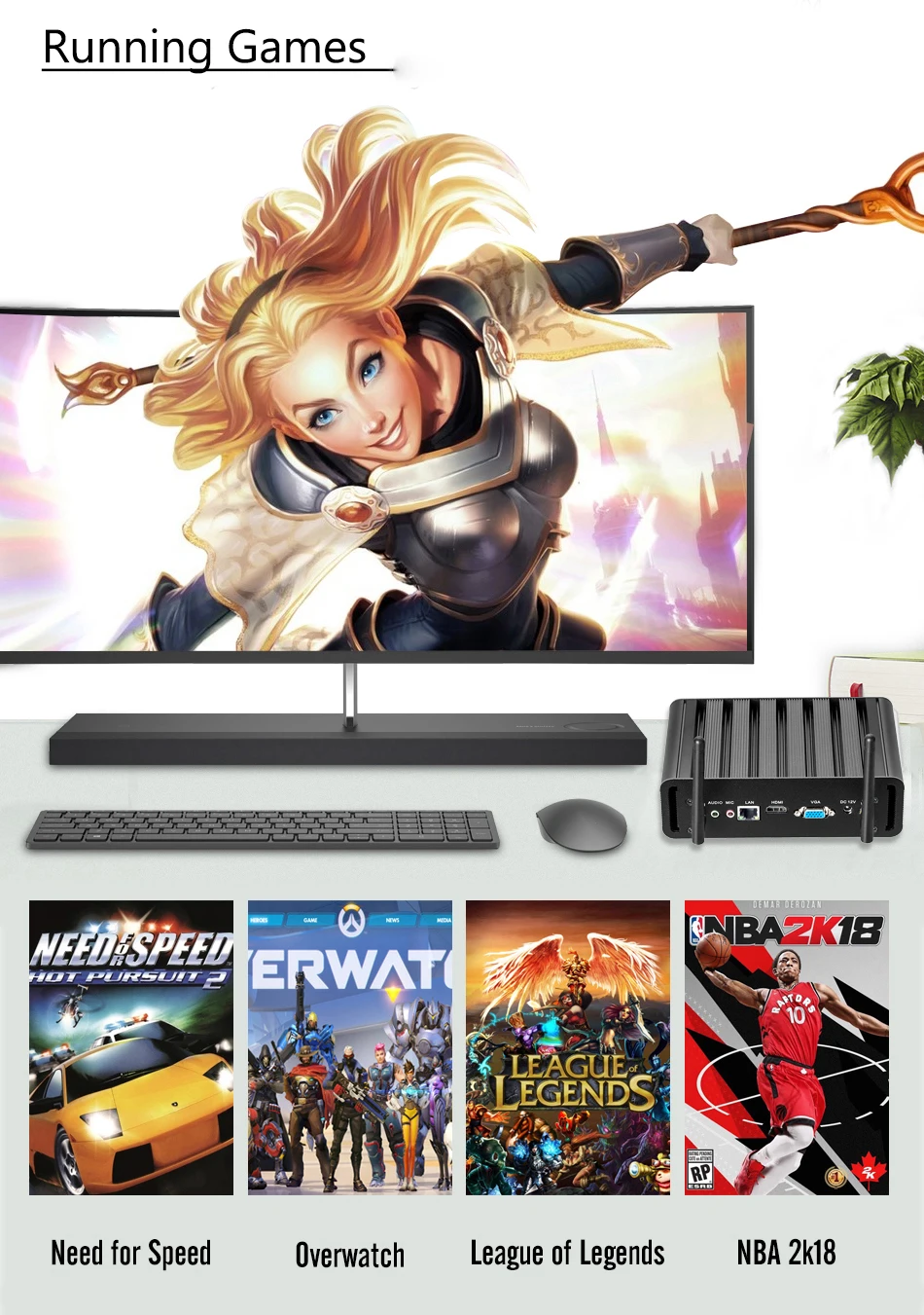 XCY мини-ПК i7 7500U i5 7200U i3 7100U Windows 10 компактный настольный ПК в формате 4K UHD, HTPC HDMI 300 м Wi-Fi i7 Micro комп