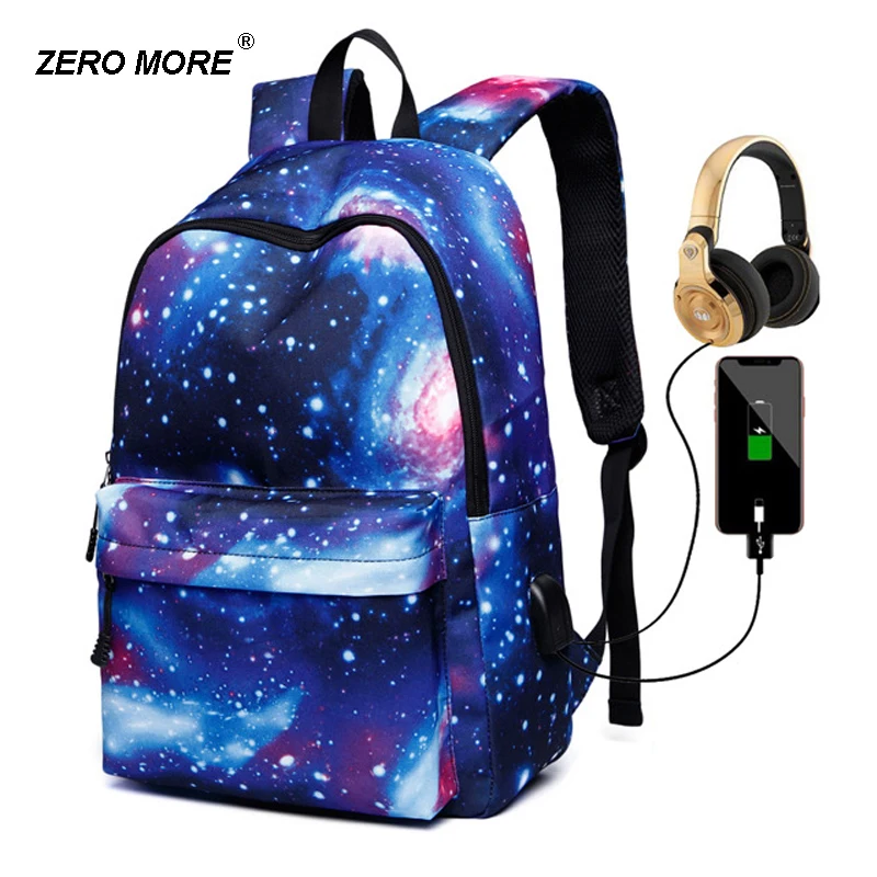 Модный Звездный рюкзак небо 15 6 дюймов usb зарядка защита от кражи бизнес для