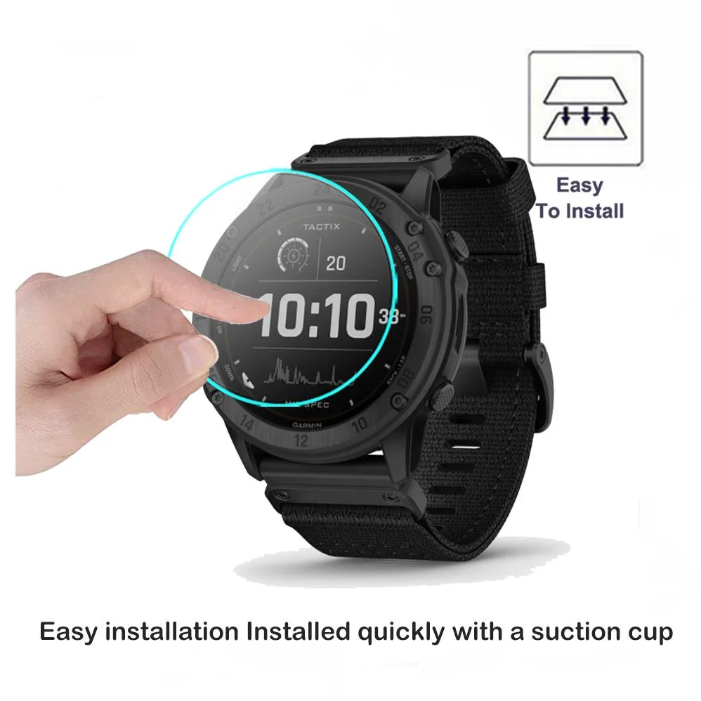 Защитное стекло для часов Garmin Tactix Delta 2.5D 2 шт. прозрачное водонепроницаемое