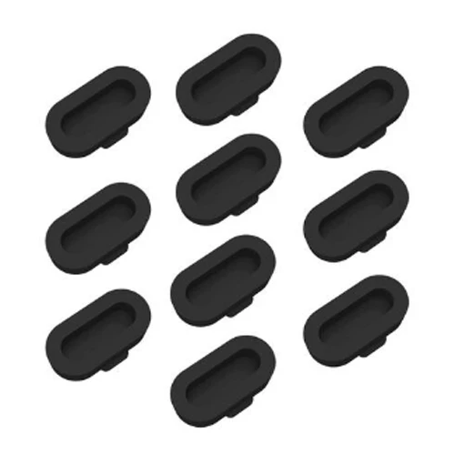 10 pieces black Пылезащитная заглушка для разъема для смарт-часов Garmin vivoactive 3 музыка forerunner 935 245 945 музыка D2 Delta PX Аксессуары Анти-заглушка от пыли - Цвет: 10 pieces black