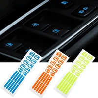 car door window sticker luminous button sticker for ford focus st 2013 2020 2019 2013 12 mk2 st vignale st line f accessories