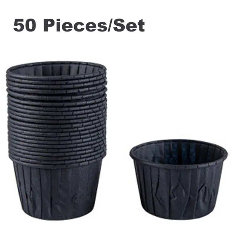 50 шт. маслостойкая бумажная чашка для кексов поднос выпечки чехол PXPC|Одноразовые