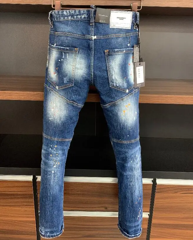 2020 New Designer DSQUARED2 Denim Jeans Holes Trousers Pants Biker Jeans HOMME Ripped Jeans COOLGUY D2 Jeans  Men Pants A371
