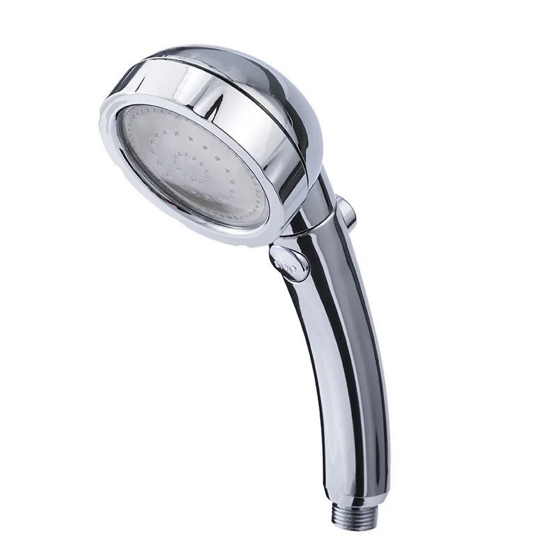 

Anion Hold Shower Nozzle Toilet Shower Room Three Function Pressure Boost Shower Nozzle LED Luminescence Shower Head