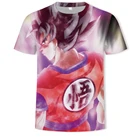 Новинка 2021, летняя мужская футболка с 3D принтом из бутика аниме Драконий жемчуг, модная повседневная спортивная футболка с коротким рукавом и мангой, Топ