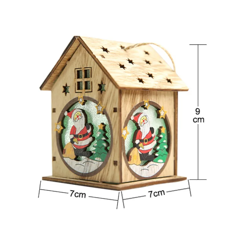 LED Garland Wood House String Room Decor Lamp Wedding Party Holiday Fairy Lights Novelty Night Light | Дом и сад