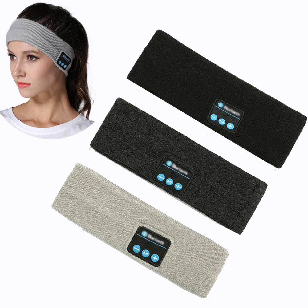 Беспроводные наушники для сна йоги головной убор мягкая теплая спортивная умная