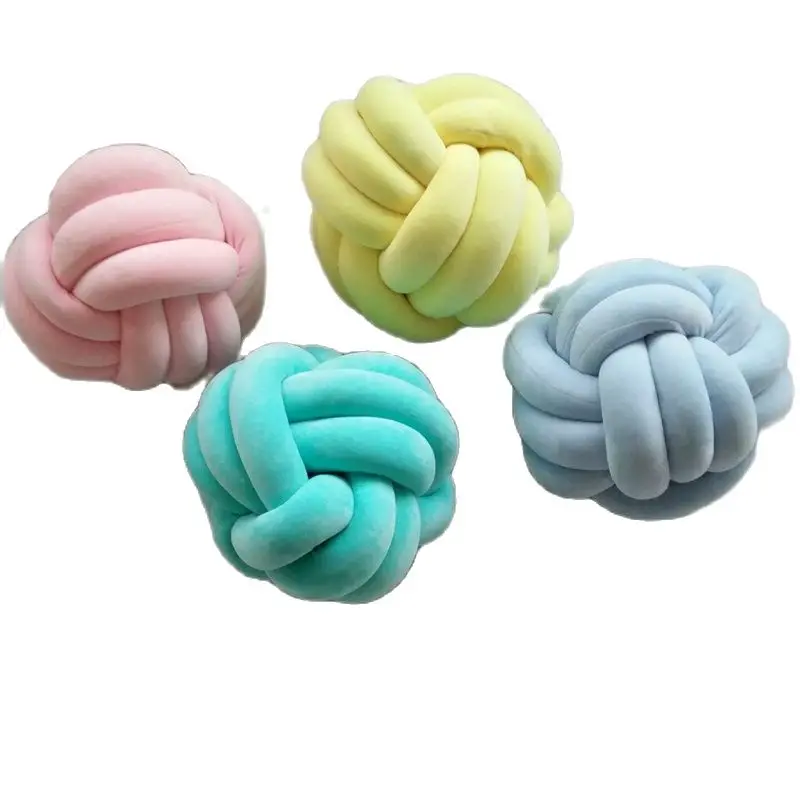 Модная Милая мультяшная Подушка с узлом подушка мяч детские спокойные куклы для