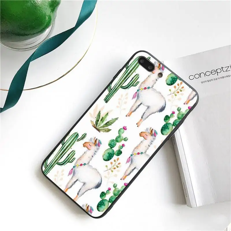 

Cute Llama Alpaca Phone Case For iPhone 11 8 7 6 6S Plus 7 plus 8 plus X XS MAX 5 5S XR 12 11 Pro max se 2020 Funda Cover