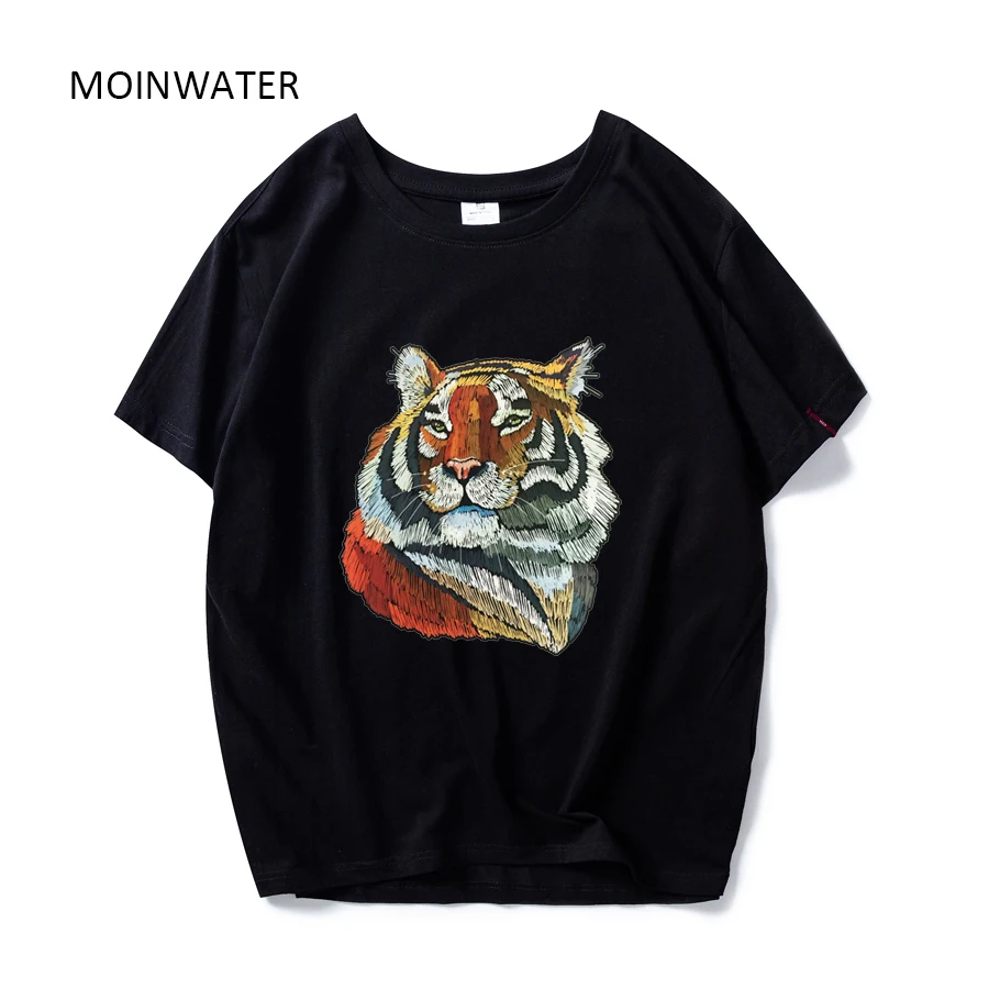 MOINWATER Футболка С Рисунком Тигра для женщин 2020 новые женские модные хлопковые