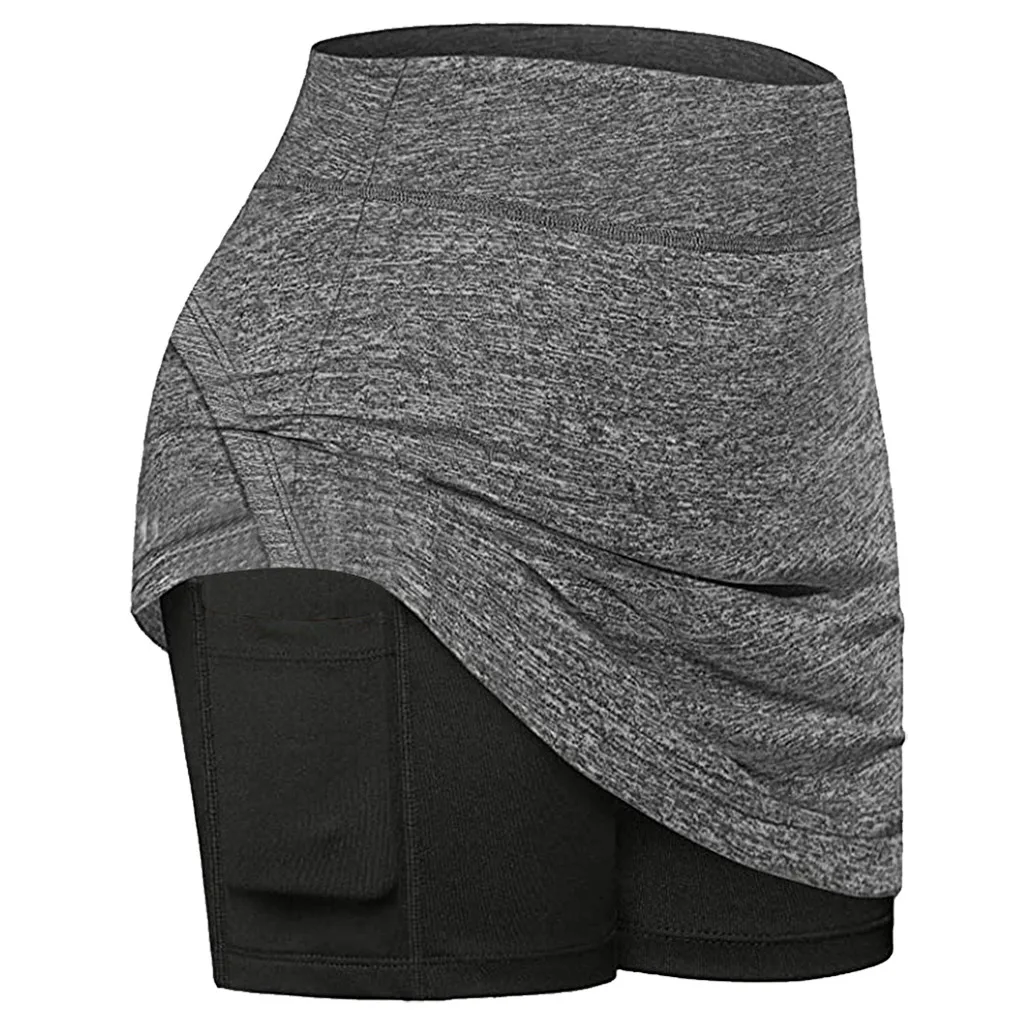 

High Waist Athletic Shorts For Women Pocket Sport Cycling Shorts Compression Workout Fitness Gym Running Shorts